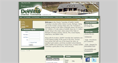 Desktop Screenshot of dewitttownship.org